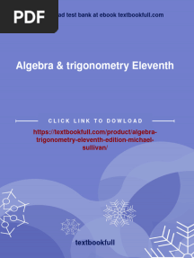 Algebra & Trigonometry Eleventh Edition Michael Sullivan All Chapter Instant Download