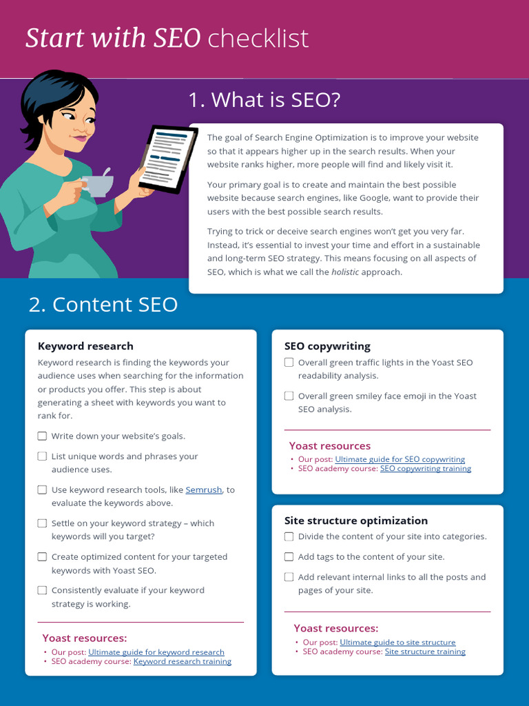 SEO Basics: A Comprehensive Checklist | PDF | Search Engine ...
