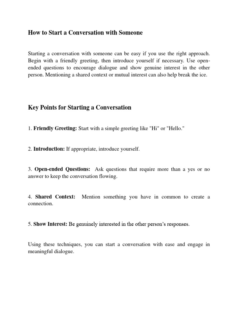 CONVERSATION | PDF