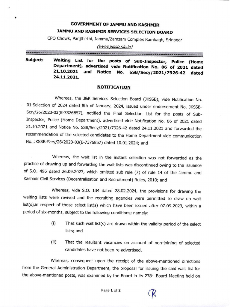 Wait list jkpsi 30072024 pdf qualifications vocational education