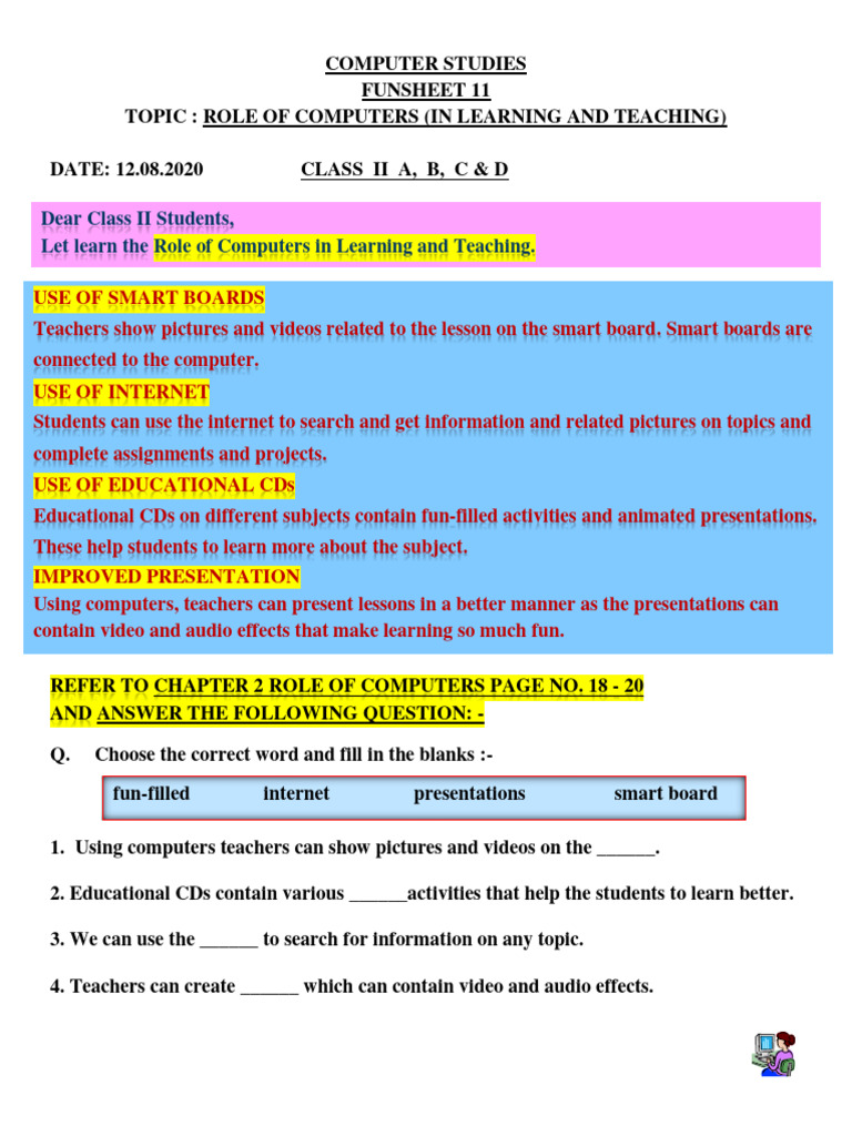 Computers in Class II Learning | PDF | Computers