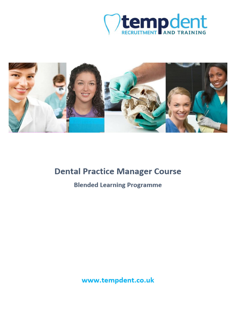 Dental Practice Manager Apprenticeship | PDF | Career & Growth | Business