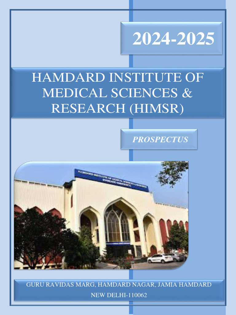 HIMSR 2024-2025 Prospectus Overview | PDF | Doctor Of Medicine | Patient
