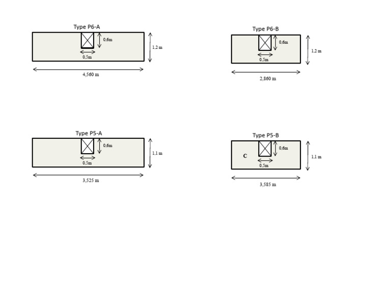 Dimensions and Types of P5 and P6 Models | PDF