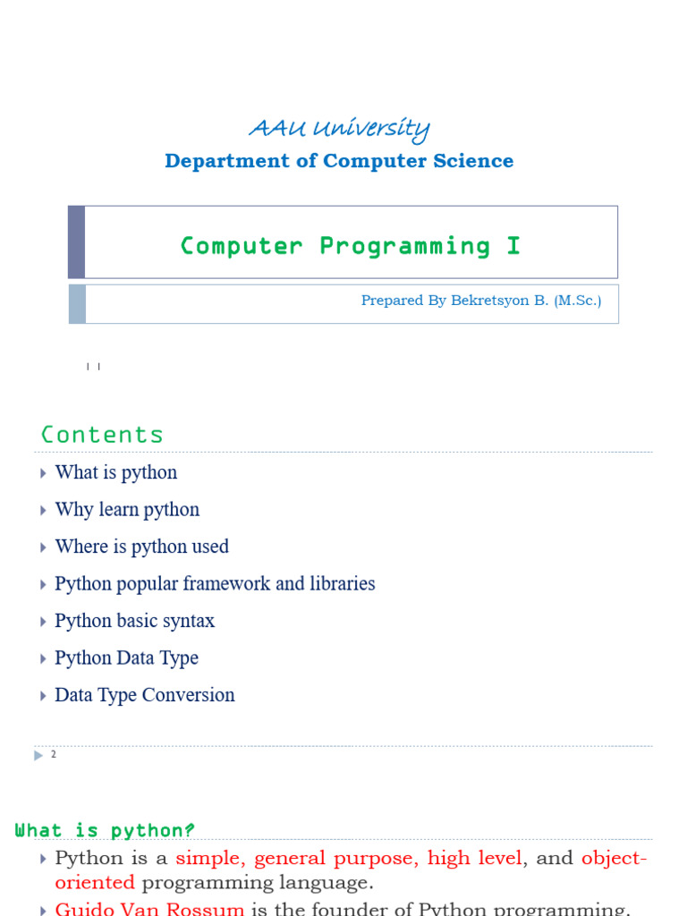Introduction To Programming | PDF | Control Flow | Boolean Data Type