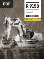 Liebherr R 9600 Excavator Specifications | PDF | Engines | Electric Motor