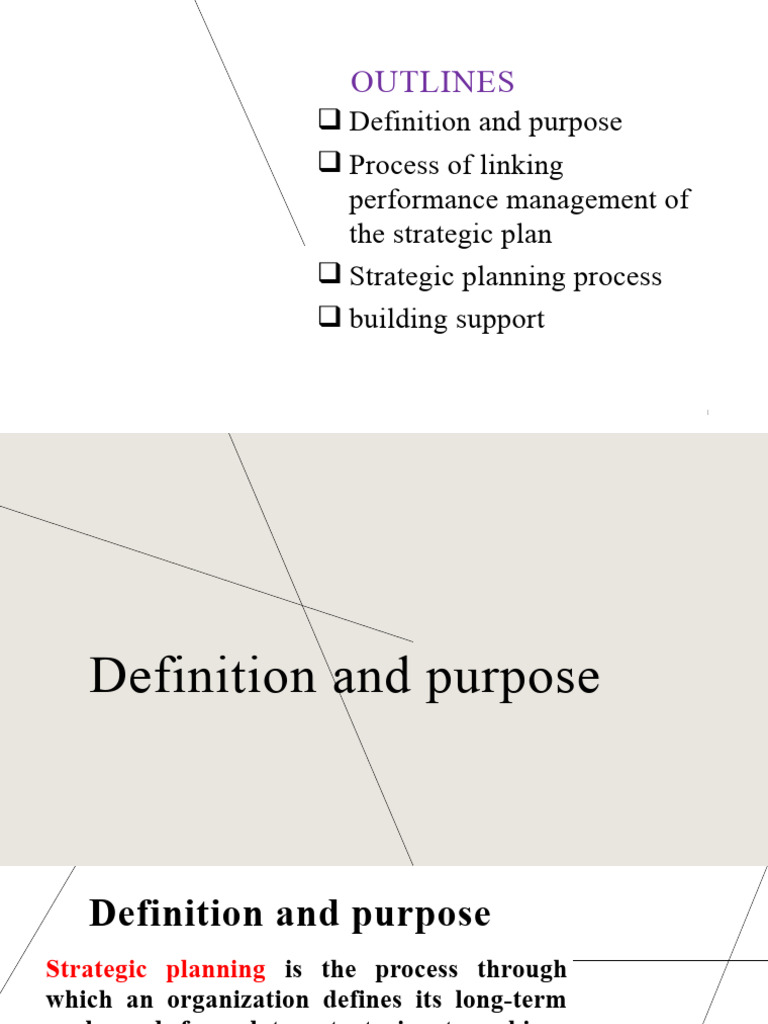 Strategic Planning and Performance Management | PDF | Strategic ...