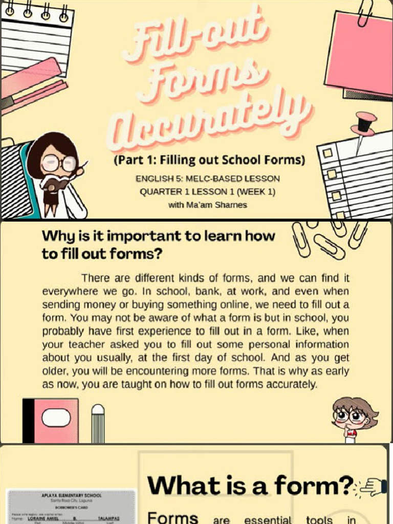 q1 Fill-Out Forms School Forms | PDF
