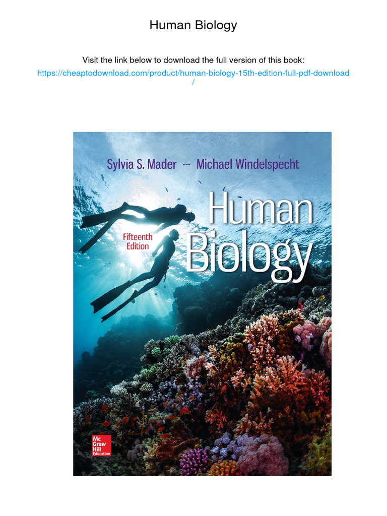 Human Biology. Human Biology 15th Edition ISBN 1259689794