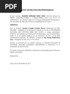 Carta de Terminacion de Practicas Profesionales