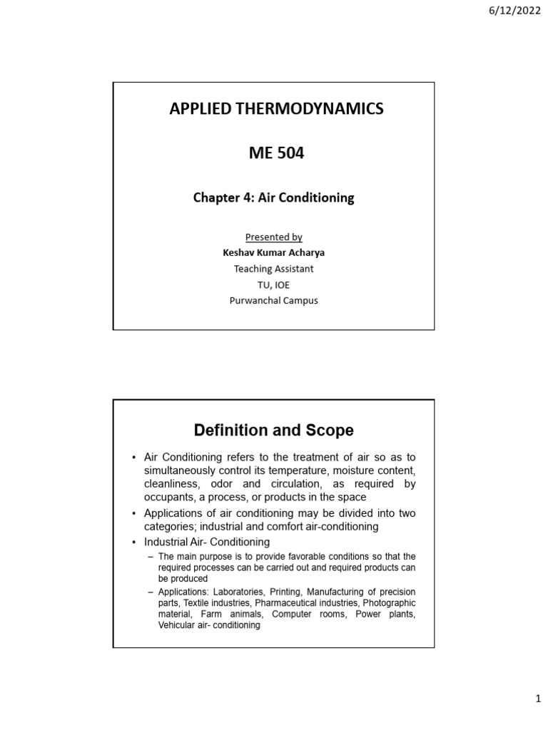 Air Conditioning Fundamentals and Comfort | PDF | Humidity | Thermodynamics