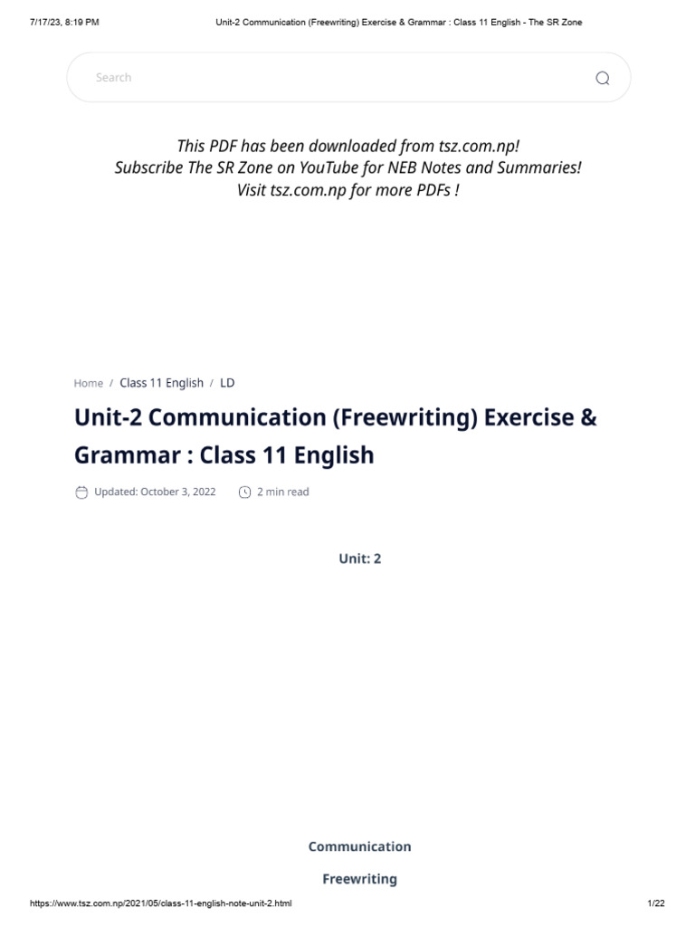 class 9 english unit 11 exercise 2