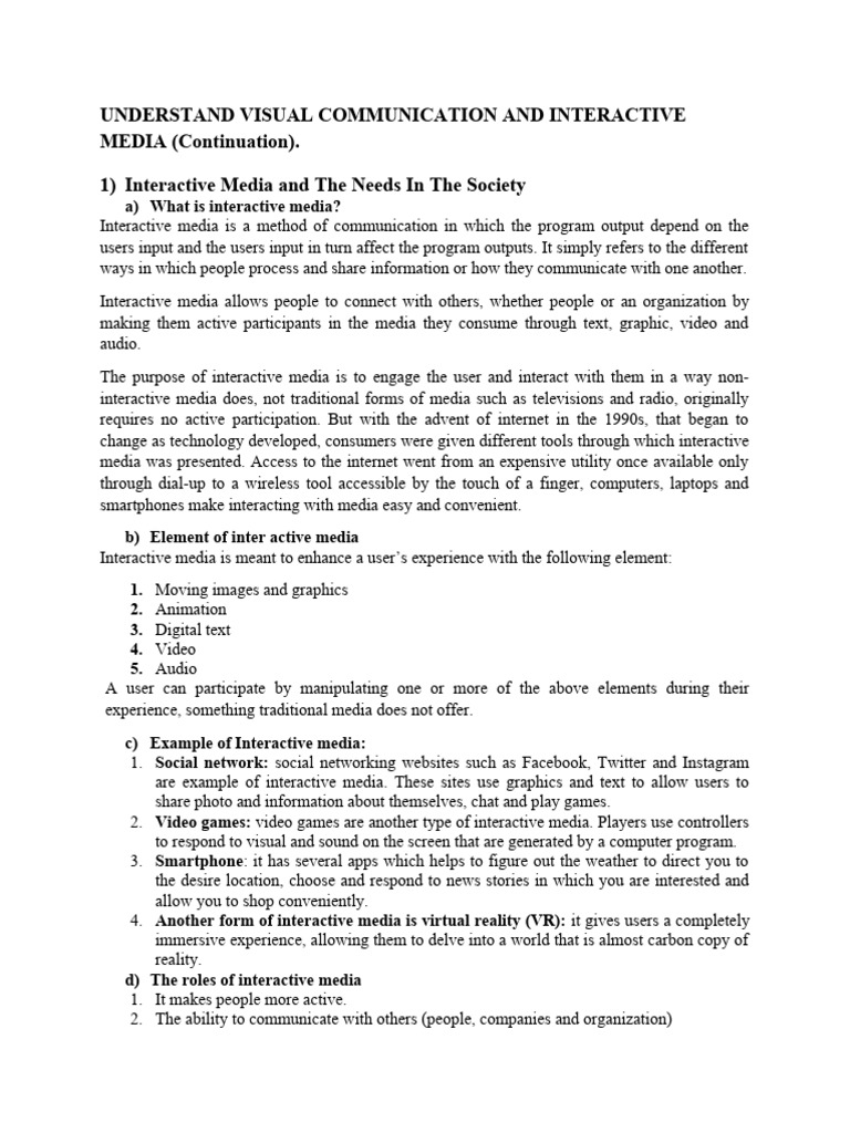 Interactive Media and Website Design Guide | PDF | Image Resolution ...