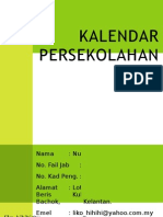 Kalendar Persekolahan 2012 Presentation