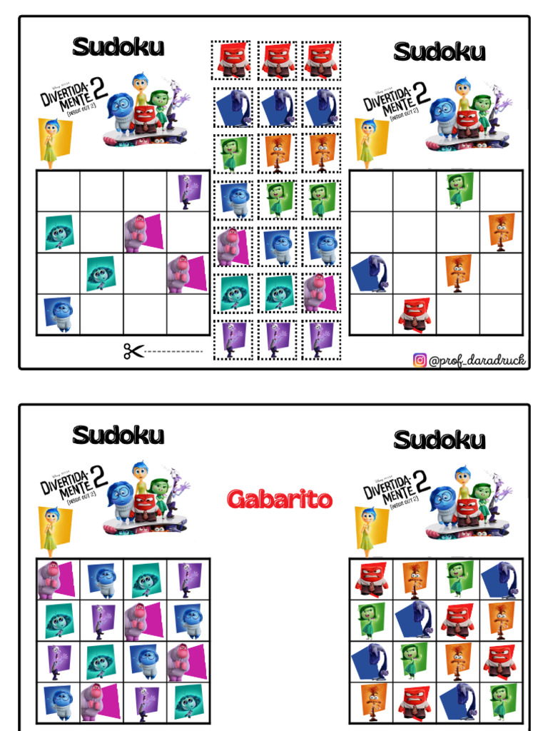 Sudoku para Imprimir com Gabarito | PDF | Casa e Jardim