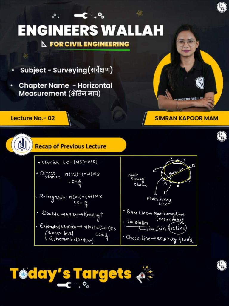 Horizontal Measurement 02 Class Notes | PDF