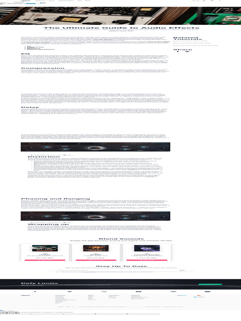 The Ultimate Guide To Audio Effects Pdf Equalization Audio