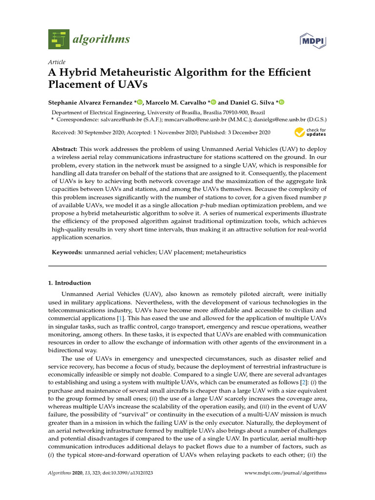 A Hybrid Metaheuristic Algorithm For The Efficient | PDF ...