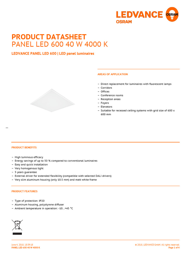 Reality, Wandlamp, Parma incl. 1 x LED, SMD, 11,0 W, 4000 K