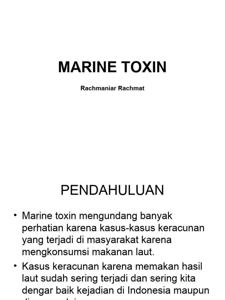 Memahami Marine Toxin dan Dampakny…