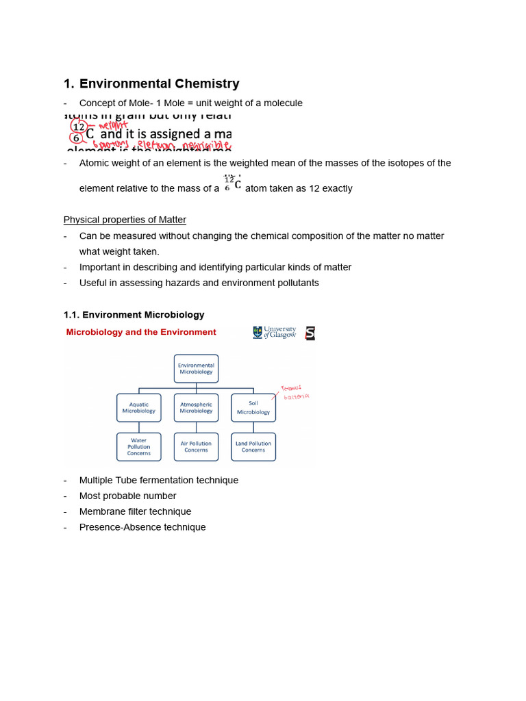 Environmental Engineering Test Notes | PDF | Sewage Treatment | Water ...