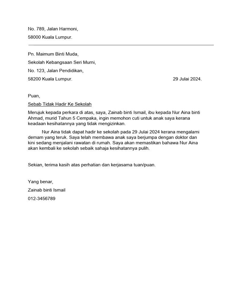 Surat Rasmi | PDF