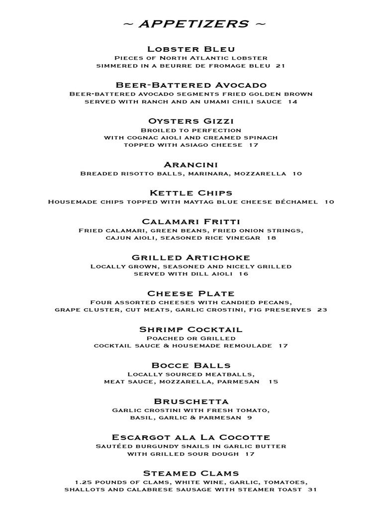 Full+Menu+-+April+2024+for+website | PDF | Salad | Steak