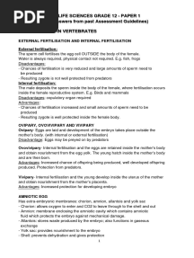 Life Sciences Grade 12 Study Notes p1