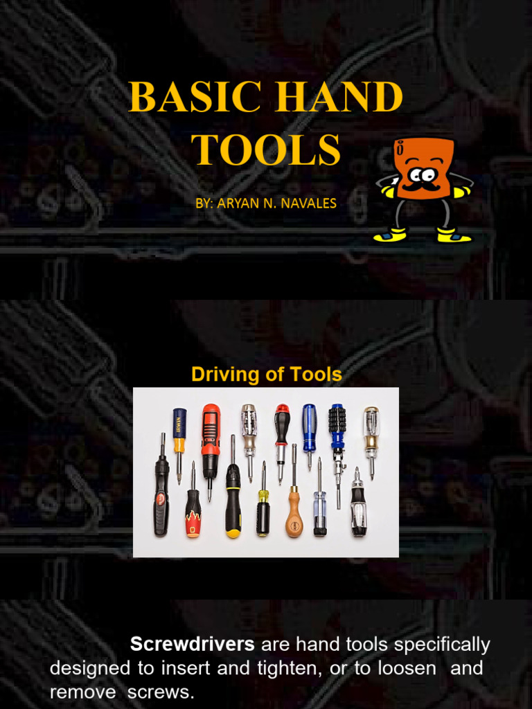 5 Basic Hand Tools | PDF | Screw | Soldering