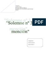 Mencion Solemne