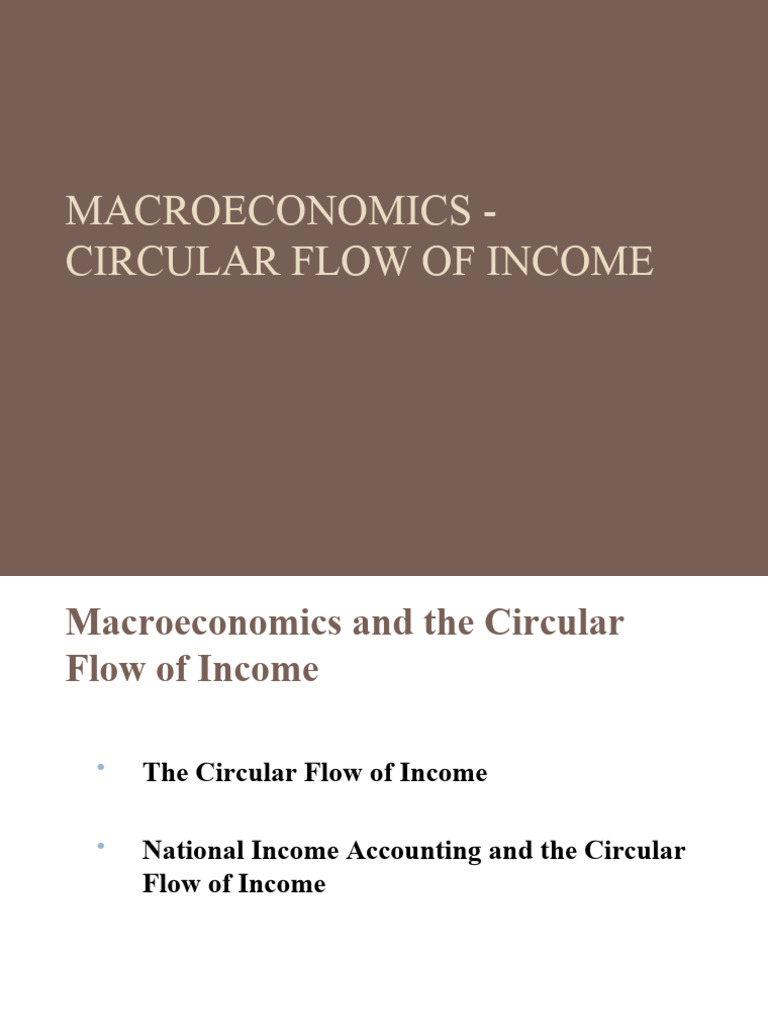 Understanding Circular Flow of Income | PDF | Gross Domestic Product ...