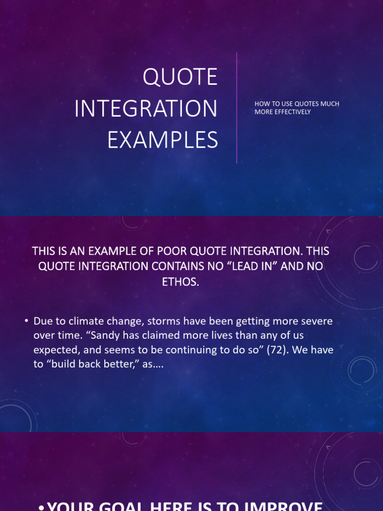 Effective Quote Integration Techniques Pdf