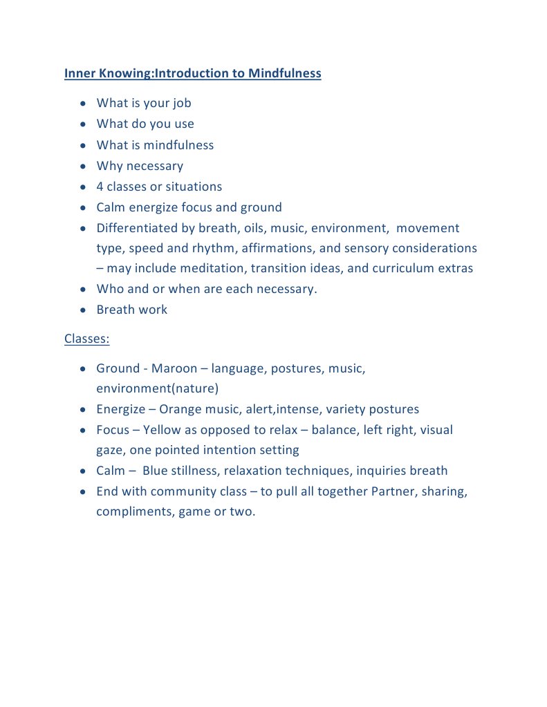 Introduction To Mindfulness - Nov. 19 | PDF | Language Arts ...