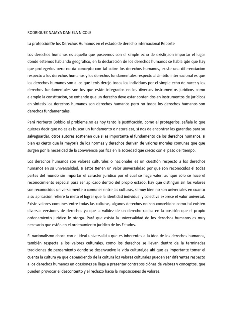 Protección Internacional de DDHH | PDF | Derechos humanos | Derechos