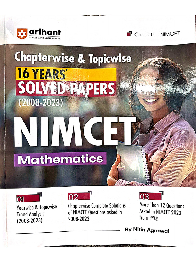 Arihant 16 Years Solved Papers NIMCET | PDF