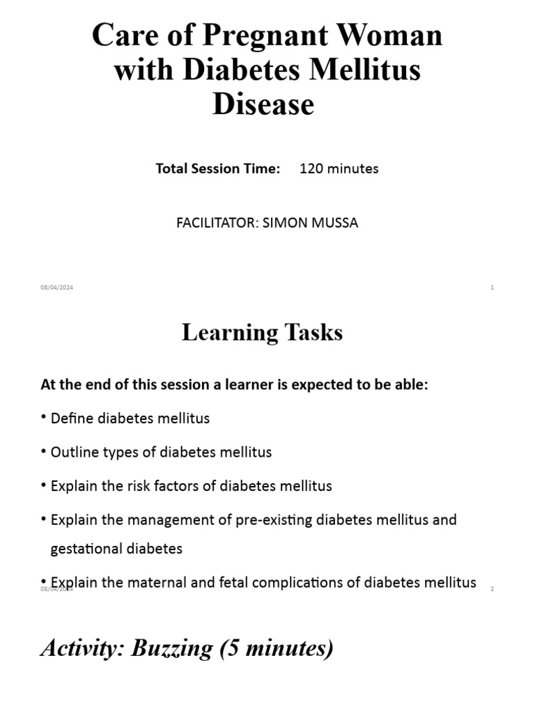Managing Diabetes in Pregnant Women | PDF | Diabetes | Gestational Diabetes