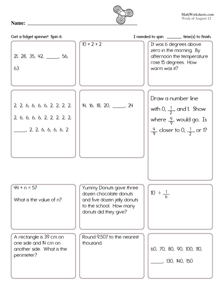 Mathworksheetsgrade6 8 12 Pdf