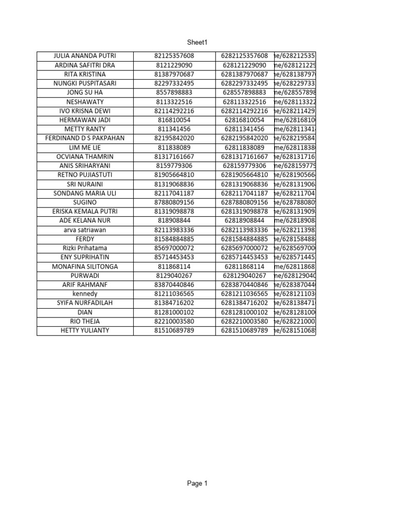 Sheet 1 | PDF