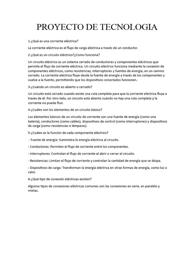 Proyecto de Tecnologia | PDF | Ciencia y matemáticas