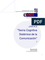 Teoría Cognitiva Sistémica de La Comunicación