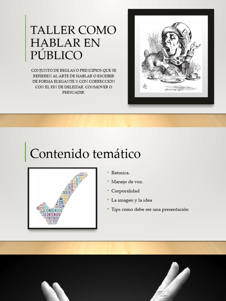 Taller Como Hablar En Público Pdf Chocolate