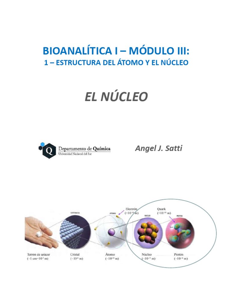1 Núcleo 2024 Pdf Isótopo Núcleo Atómico