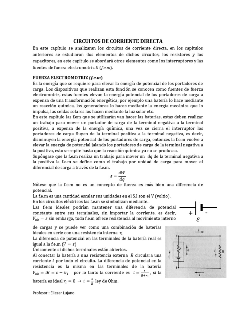 circuitos-de-corriente-directa-y-f-e-m-pdf-red-el-ctrica