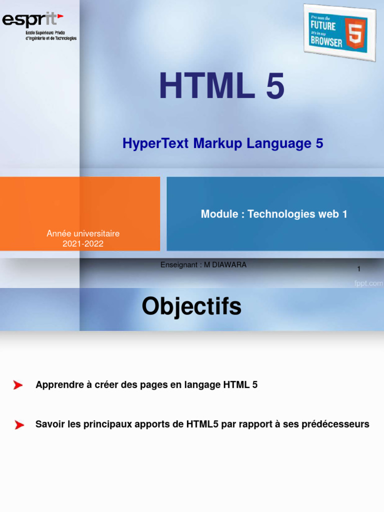 Introduction au HTML5 et ses nouveautés | PDF | HTML5 | Internet