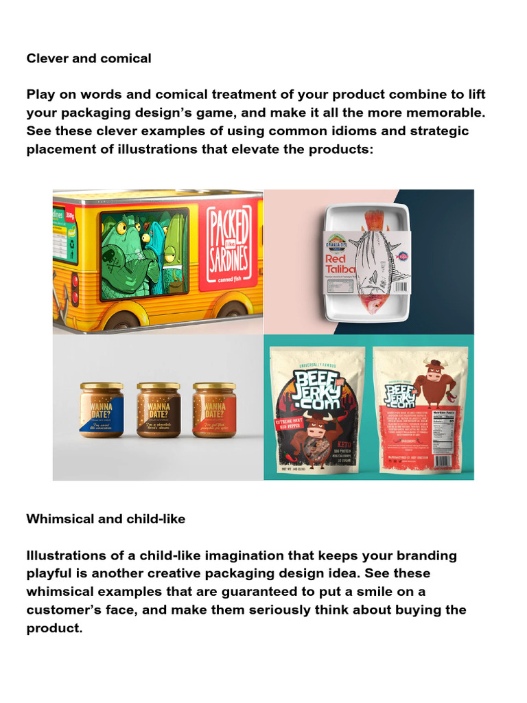 Packaging Ideas PDF | PDF