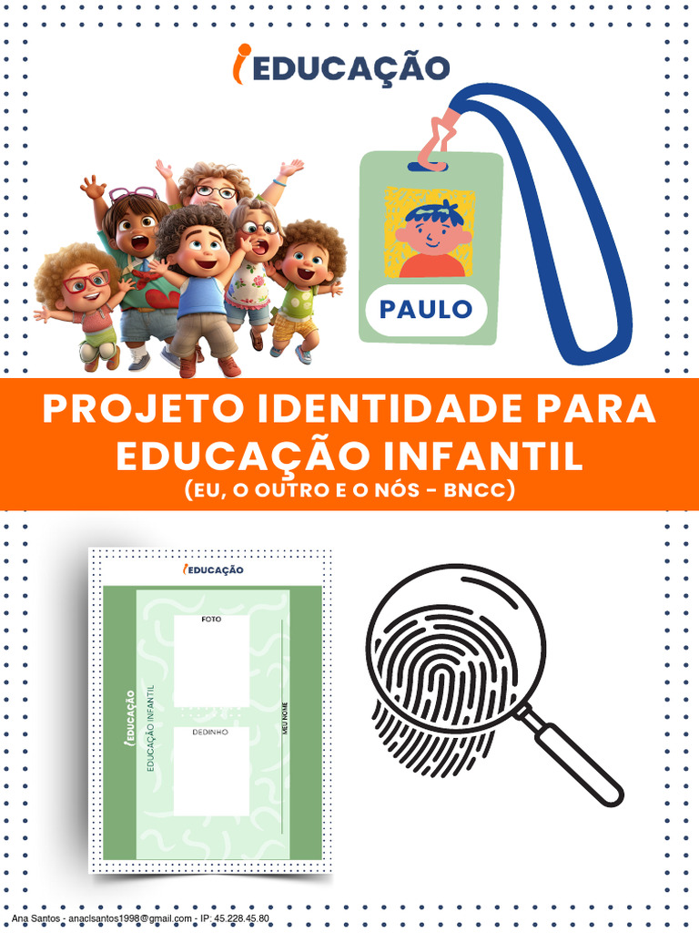 7184 Projeto Identidade Na Educacao Infantil | PDF | Propriedade ...