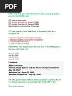 REB Exam Requirements and Guidelines | PDF | Real Estate | Taxes