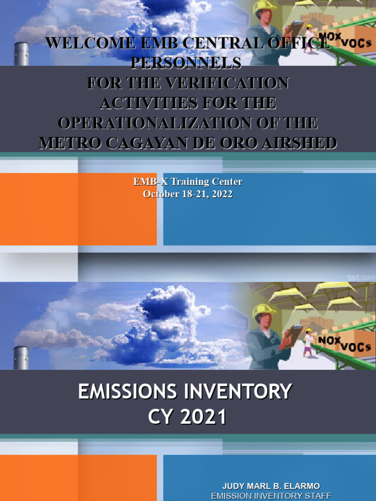 2021 Emissions Inventory Metro CDO | PDF | Exhaust Gas | Pollution