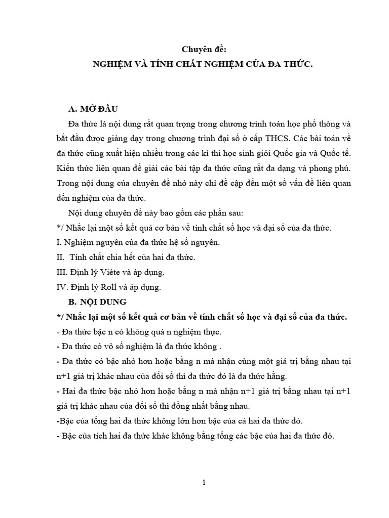  123doc nghiem va tinh chat nghiem cua da thuc pdf