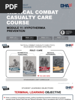 Hypothermia Prevention in Combat Care | PDF | Hypothermia | Health Care